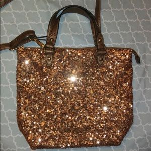 Juicy couture gold glitter bag